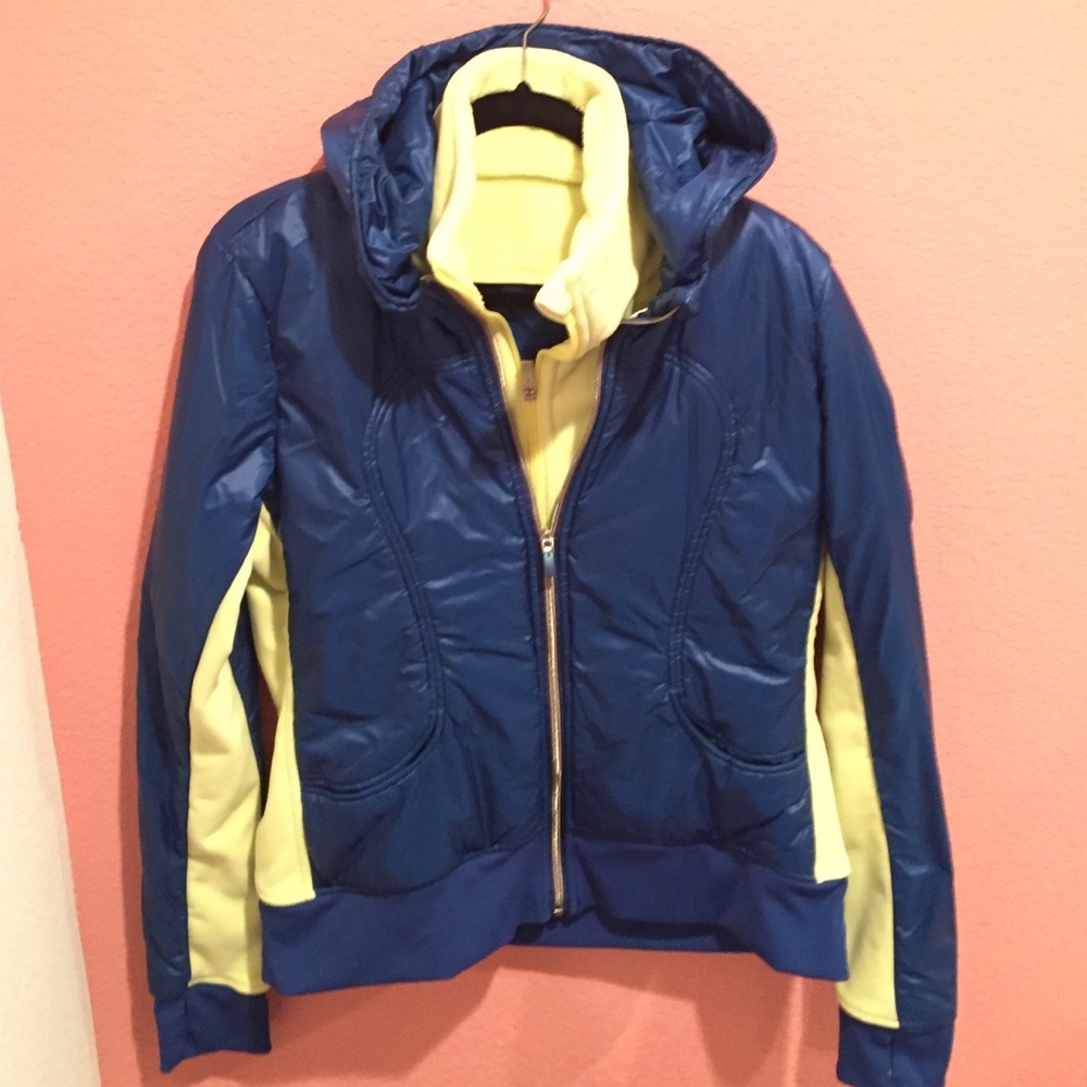 Lululemon Athletica Blue and Yellow Jacket